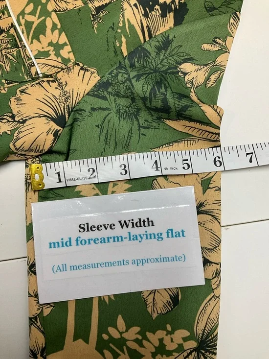 Topshop Olive Green Floral Double-Breasted Jacket Size 4 - Picture 8 of 9